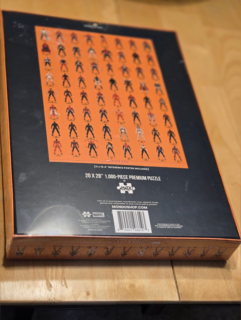 Mondo Marvel Spider-Verse 1000-Piece Puzzle featuring art by DKNG - Sealed